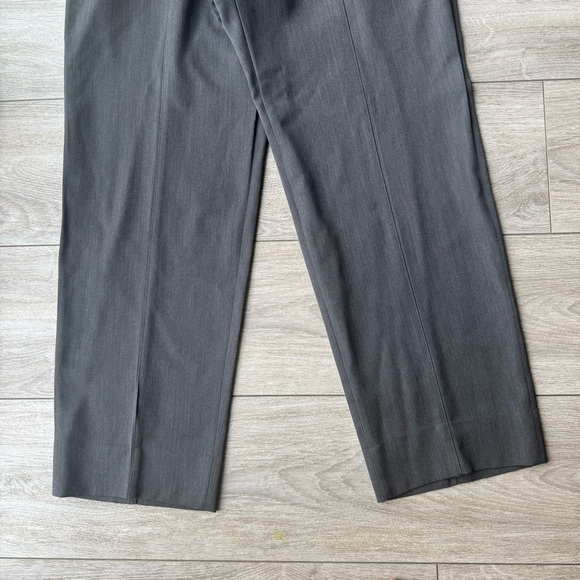 Armani Collezion Pure Wool Grey Cropped Trouser Pants Made in Italy - Picture 4 of 15